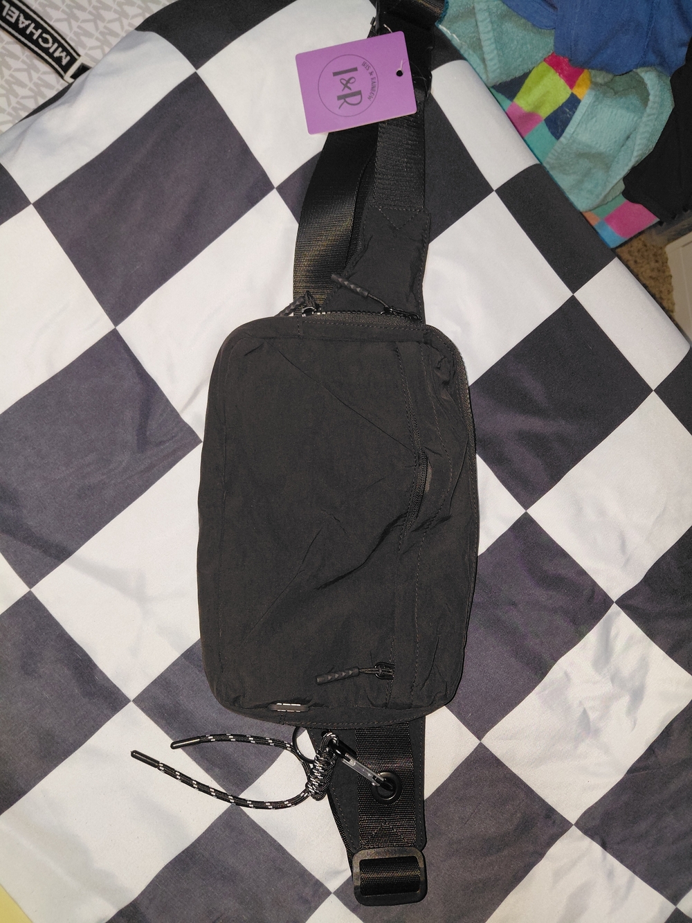 Black Crossbody Sling Bag for Women -